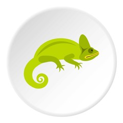 Chameleon icon. Flat illustration of chameleon vector icon for web