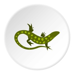 Spotted lizard icon. Flat illustration of spotted lizard vector icon for web
