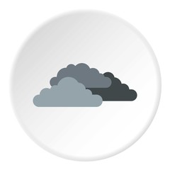 Obraz premium Clouds icon. Flat illustration of clouds vector icon for web