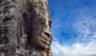 Fototapeta na wymiar Prasat Bayon Temple in Angkor Thom, Cambodia