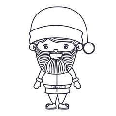 Santa cartoon icon. Merry christmas season celebration and decoration theme. Isolated design. Vector illustration