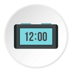 Table electronic watch icon. Flat illustration of table electronic watch vector icon for web