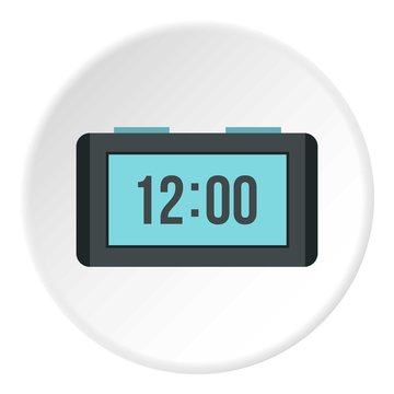 Table electronic watch icon. Flat illustration of table electronic watch vector icon for web