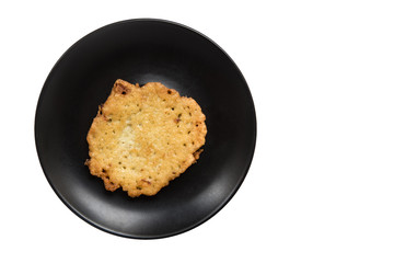 Potato pancake on plate