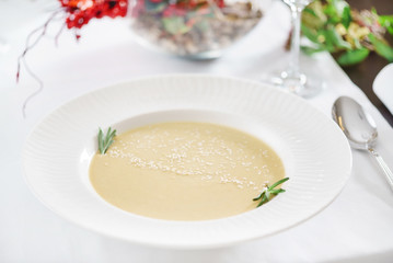 Obraz na płótnie Canvas cream soup