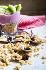 Healthy breakast with berries