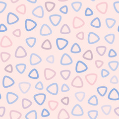 Vector abstract seamless pattern for girls and boys. Background texture in trendy colors: rose quartz, serenity, soft pink, light blue. Repeat design for tileable print, textile, wrapping, cover, web