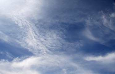 Beautiful blue sky with clouds