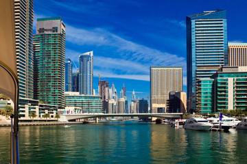 Fototapeta na wymiar Dubai marina in UAE