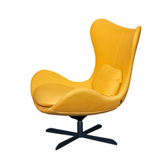 Spinning yellow office chair