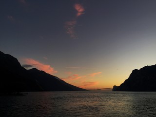 Riva del Garda, sunset