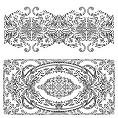 frames and elements in vintage style