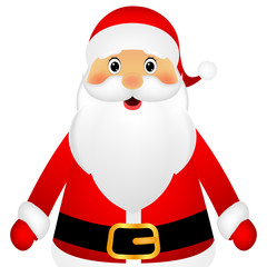 Santa Claus standing on a white background