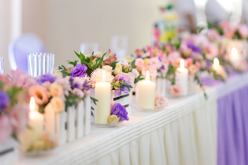 organization of the wedding celebration, decoration and Romance