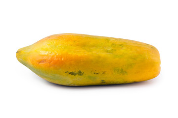 papaya isolated in with background with less retouch