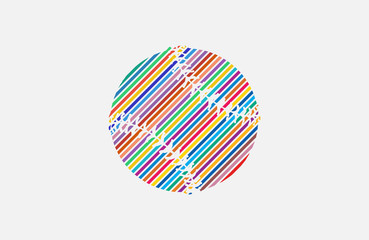 Baseball ball logo. Sport logo. Baseball creative logo