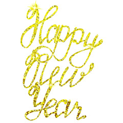 Happy New Year lettering tinsels