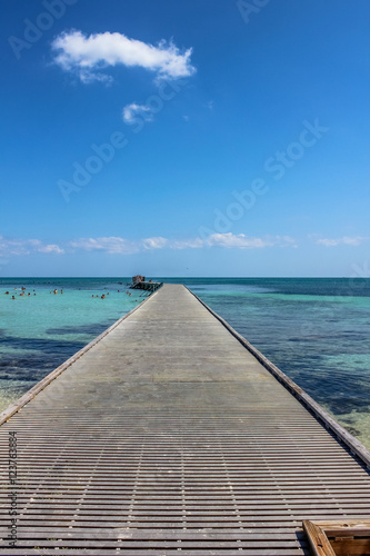 Wooden Pier In Higgs Beach A Por Key West Florida Wooden Pier In Higgs Beach A Por Key West Florida Known For Snorkeling