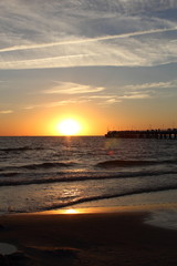 Obraz premium Sunset in Palanga