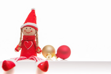 Rote Weihnachtskugeln