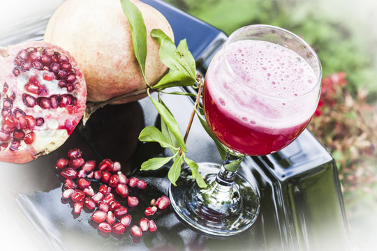 Fruit and juice of pomegranate