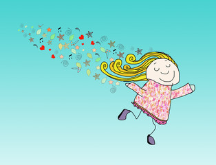 bambina felice