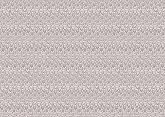 和の背景模様　青海波文　茶