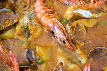 Monkfish with potatoes