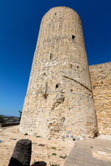 Fototapeta na wymiar Norman castle of Salemi was built in 11th century by the order of Roger of Hauteville and currently is one of the best preserved castles in Sicily