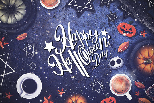 happy halloween day wallpapwe background. over light and high contrast