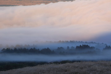 霧に覆われた台地
