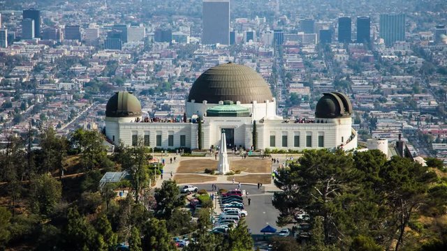 Griffith Observatory Los Angeles Day Timelapse