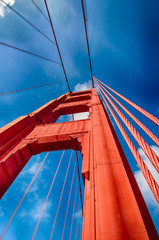 Golden Gate Bridge (looking up, vertical)