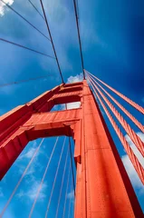 Cercles muraux Pont du Golden Gate Golden Gate Bridge (looking up, vertical)