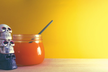  juice and halloween prop decor
