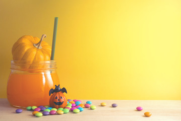 Obraz premium juice and candy halloween