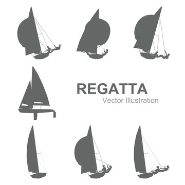 Sailboat vector illustration