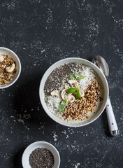 Super food smoothie bowl. Healthy Breakfast