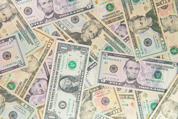 Fototapeta na wymiar Background with money american dollar bills
