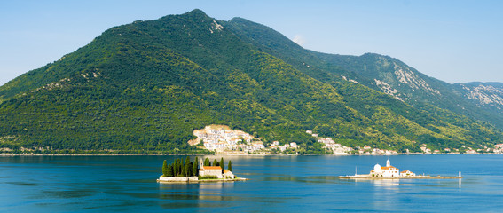 Fototapeta na wymiar Maddalena Islands. George, Boka Kotor, Perast, Montenegro