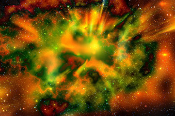 universe space star explosion nebula