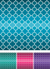 Moroccan weave pattern set in vector format.