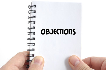 Objections text concept - 123776434