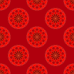 Seamless color pattern. Circles vector pattern.