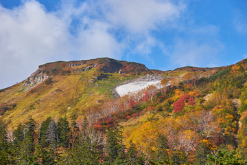大雪高原温泉 沼めぐり 土俵沼から見る平ヶ岳