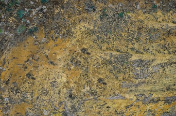 old spotty stained concrete wall texture background. color pattern. yellow, Brown