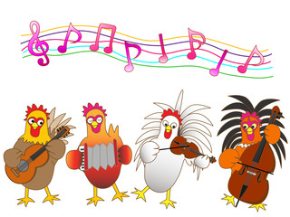鶏のコンサート