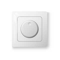 Dimmer power switch, realistic 3d object