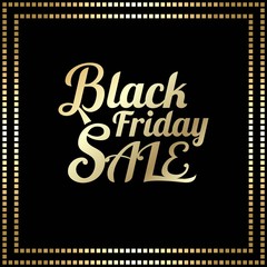 Vector typography black Friday,flat design