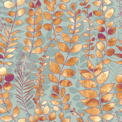 Vivid repeating floral - For easy making seamless pattern use it for filling any contours